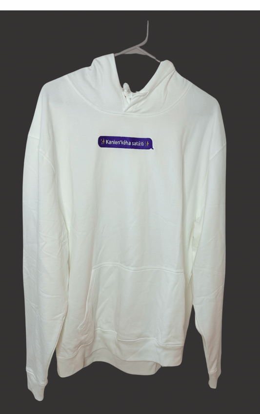 "Kanien'kéha Satá:ti" Text Message Sweater